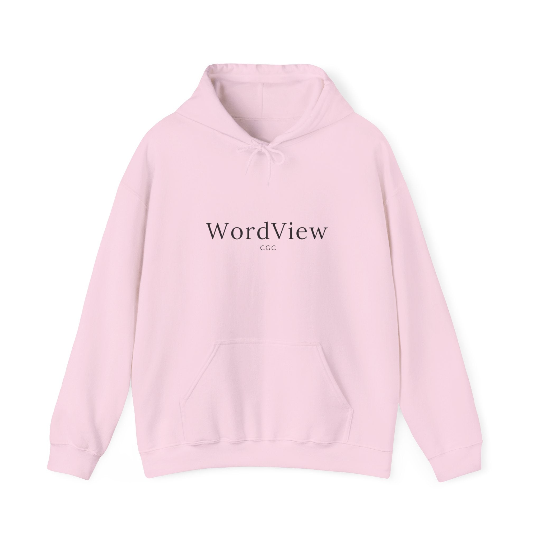 WordView Hoodie — Minimalist Literary Hoodie with 'WordView' Logo & Footprints Back Design