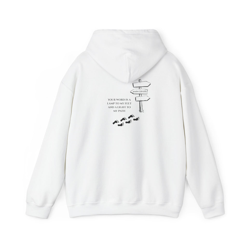 WordView Hoodie — Minimalist Literary Hoodie with 'WordView' Logo & Footprints Back Design