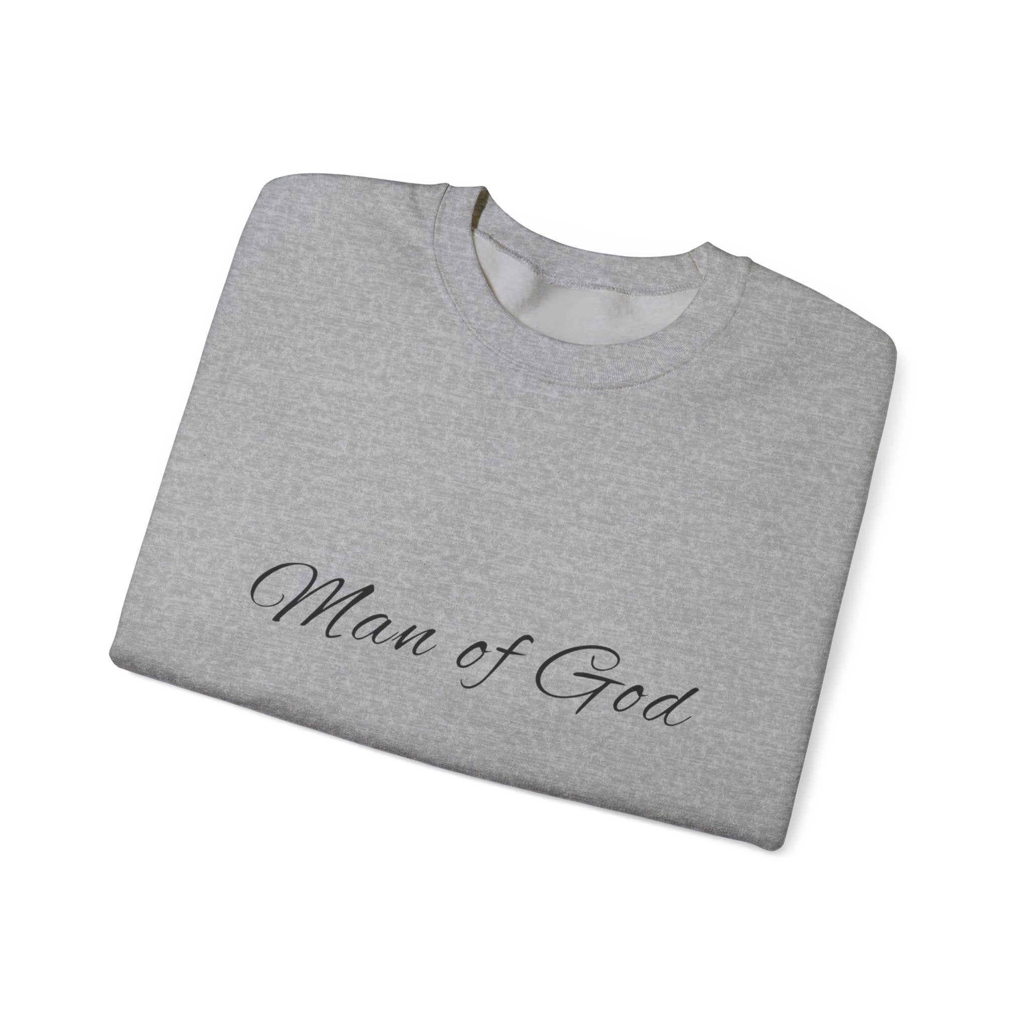 Man of God Crewneck Sweatshirt — "Man" Biblical Facts Christian Pullover
