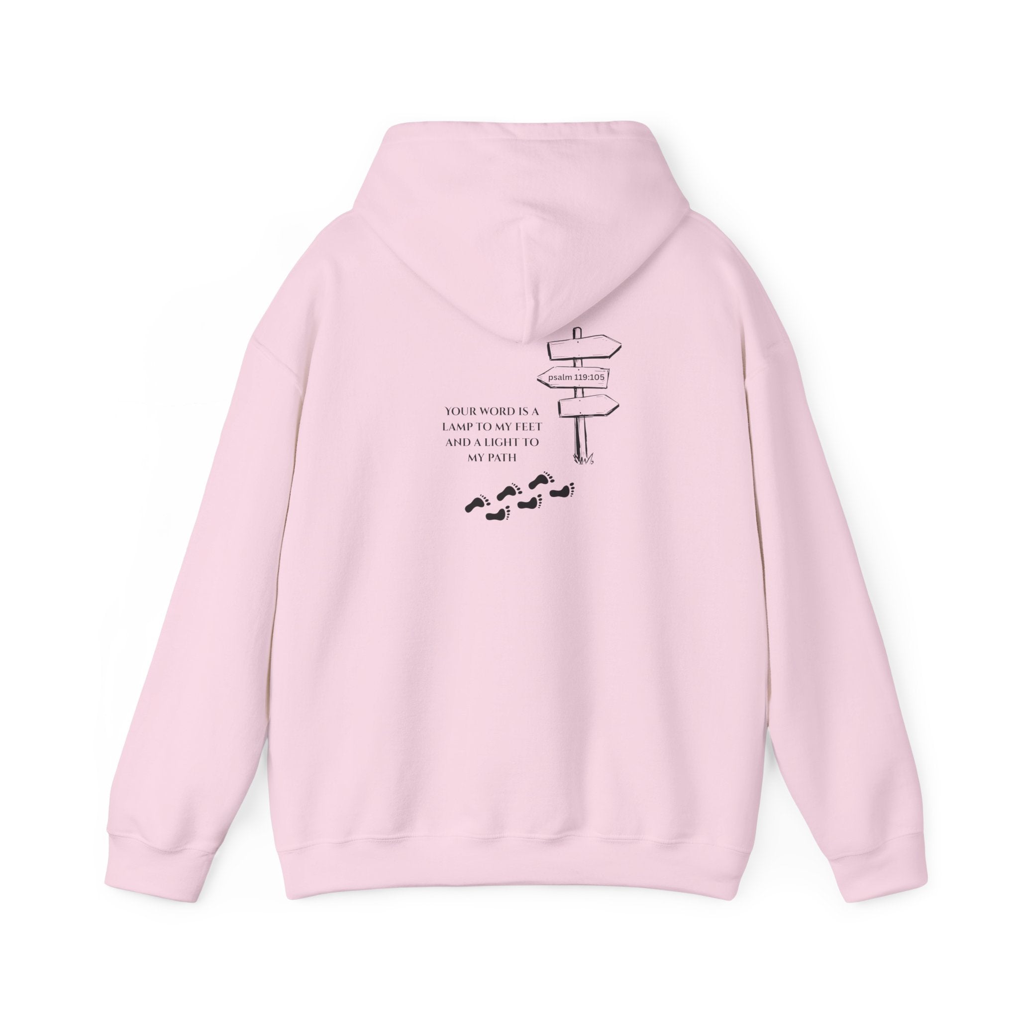 WordView Hoodie — Minimalist Literary Hoodie with 'WordView' Logo & Footprints Back Design