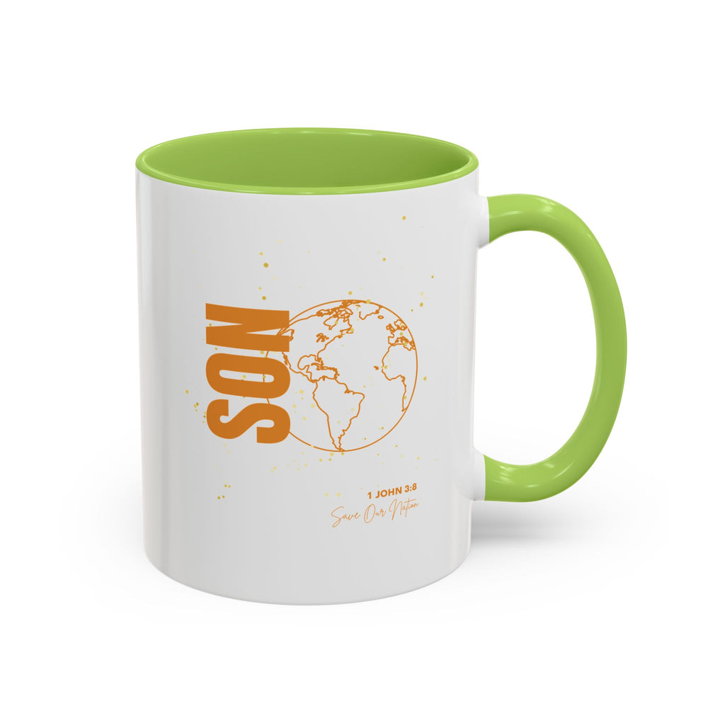 Son Globe Coffee Mug — Inspirational Scripture Travel Mug (11/15oz)