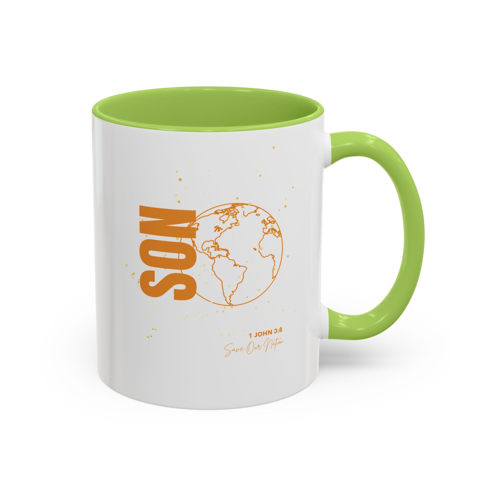 Son Globe Coffee Mug — Inspirational Scripture Travel Mug (11/15oz)