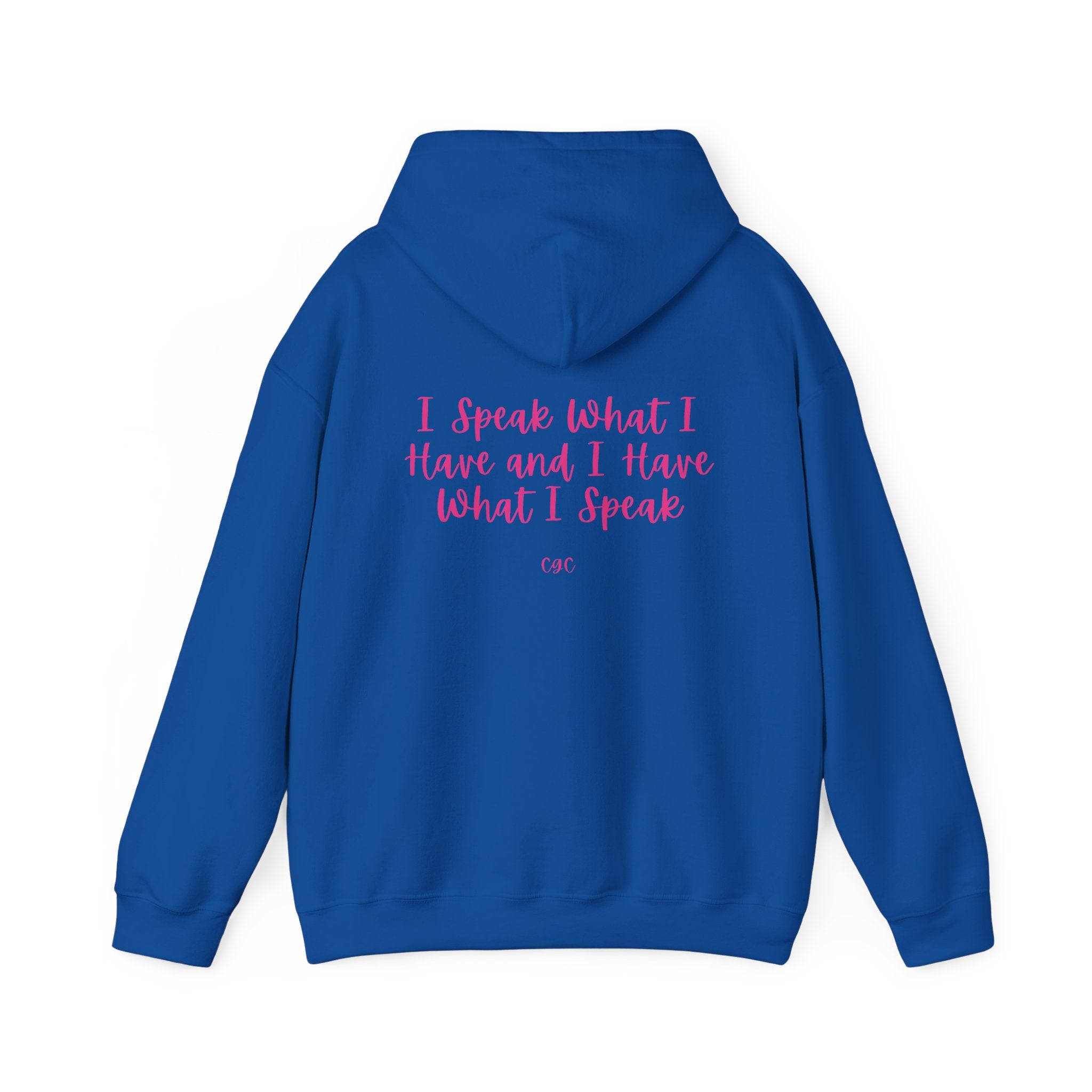 Hoodie — "I Speak What I Have and I Have What I Speak" Inspirational Pullover
