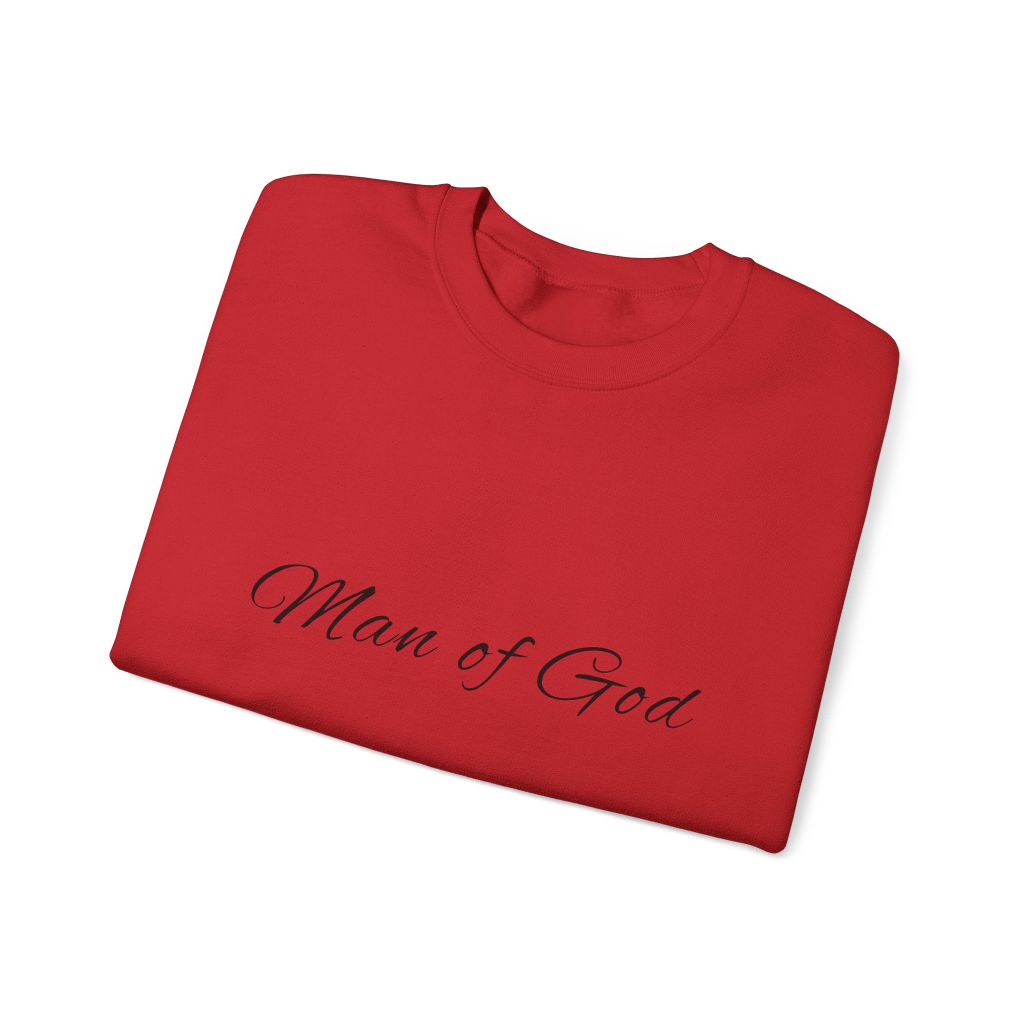 Man of God Crewneck Sweatshirt — "Man" Biblical Facts Christian Pullover