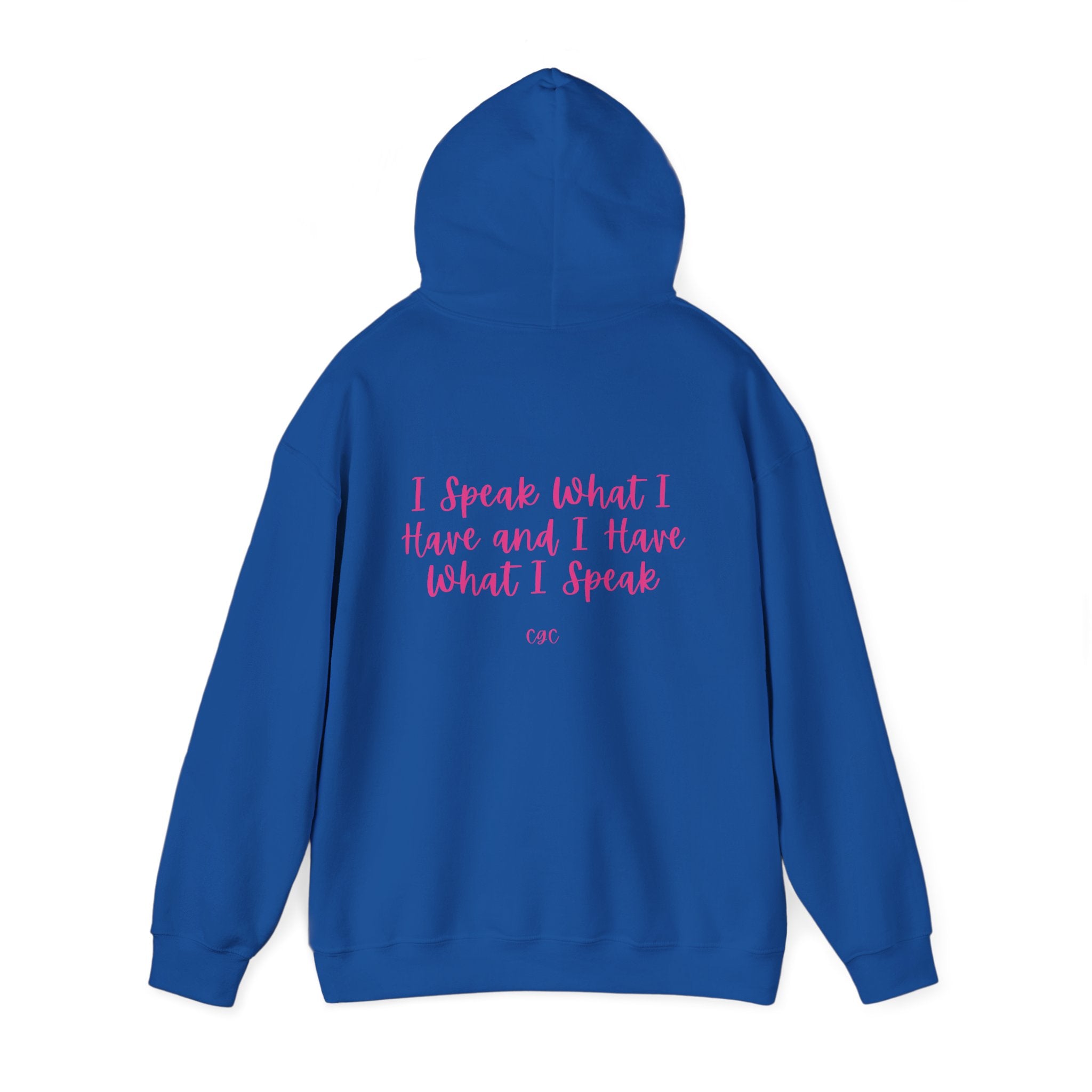 Hoodie — "I Speak What I Have and I Have What I Speak" Inspirational Pullover