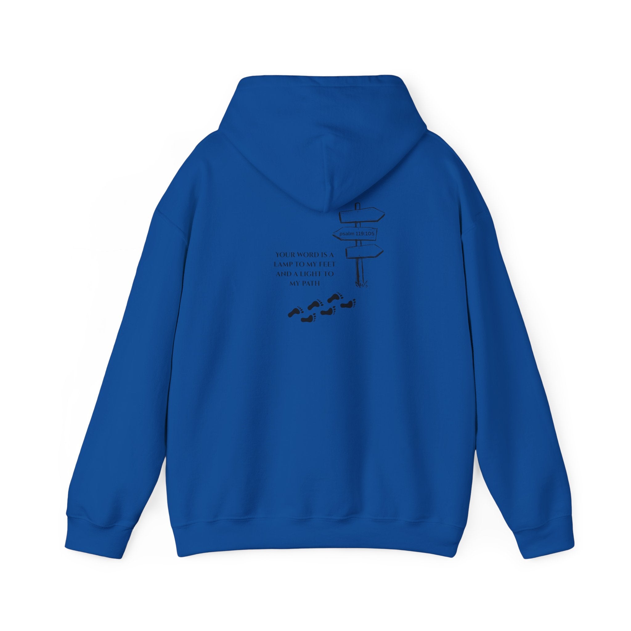 WordView Hoodie — Minimalist Literary Hoodie with 'WordView' Logo & Footprints Back Design