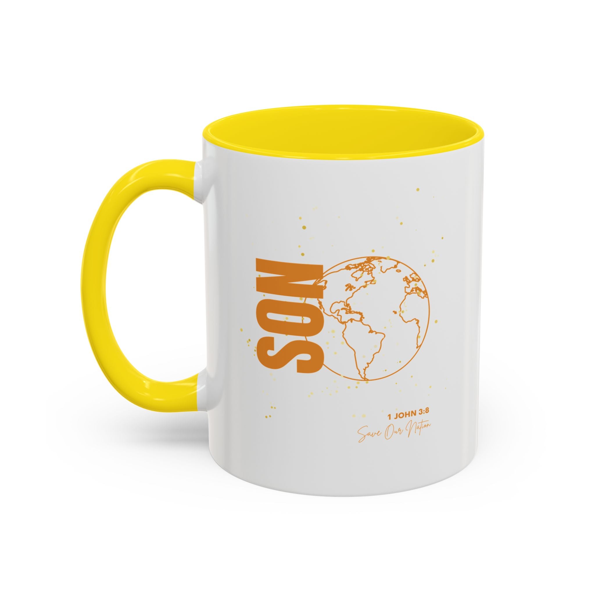 Son Globe Coffee Mug — Inspirational Scripture Travel Mug (11/15oz)