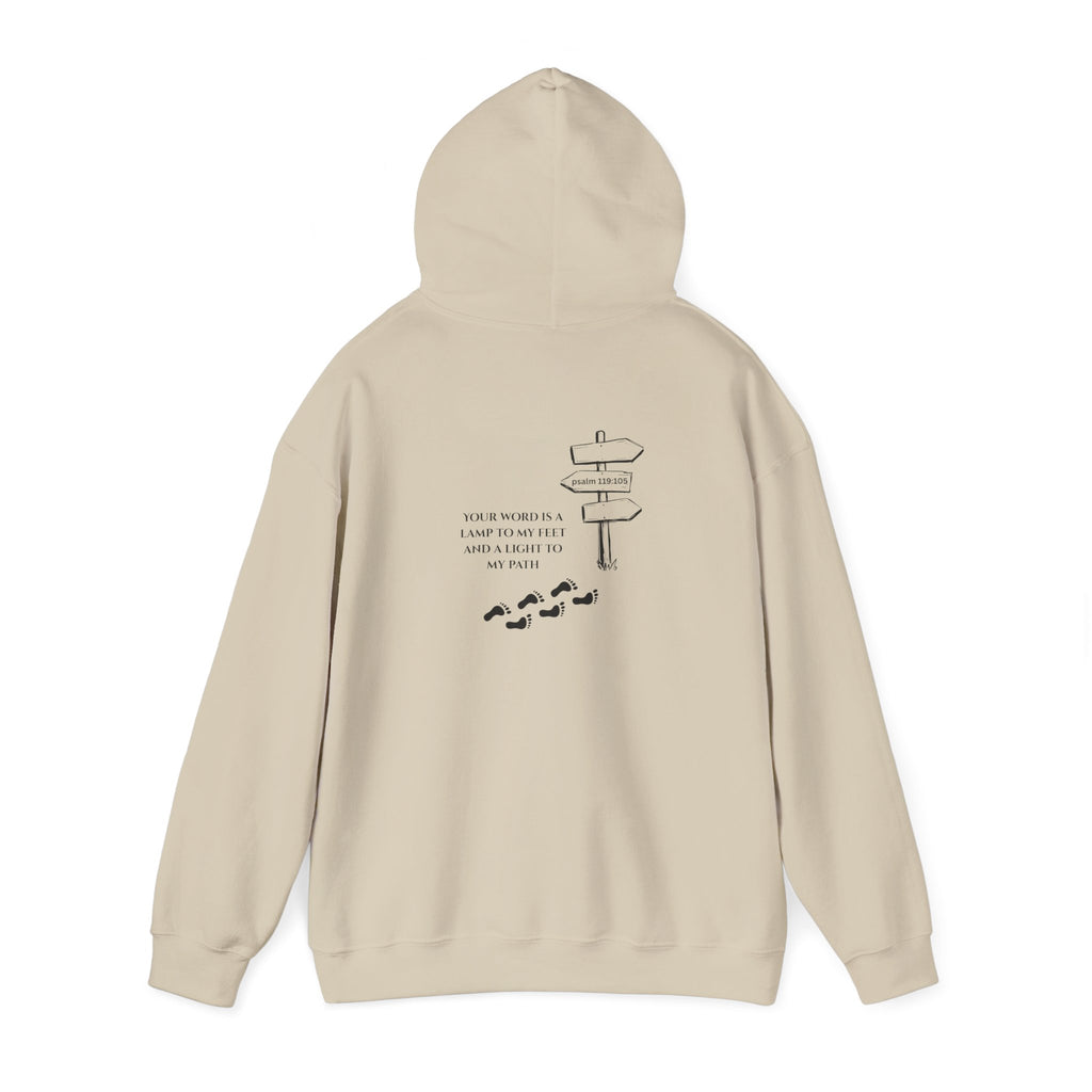 WordView Hoodie — Minimalist Literary Hoodie with 'WordView' Logo & Footprints Back Design
