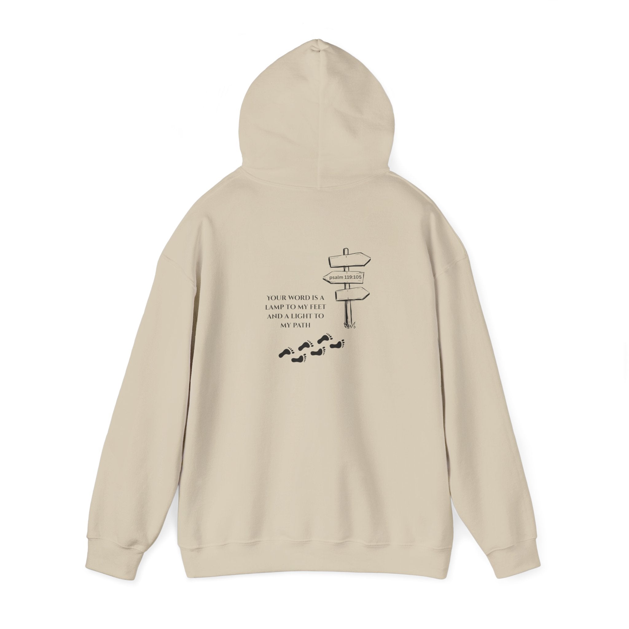 WordView Hoodie — Minimalist Literary Hoodie with 'WordView' Logo & Footprints Back Design