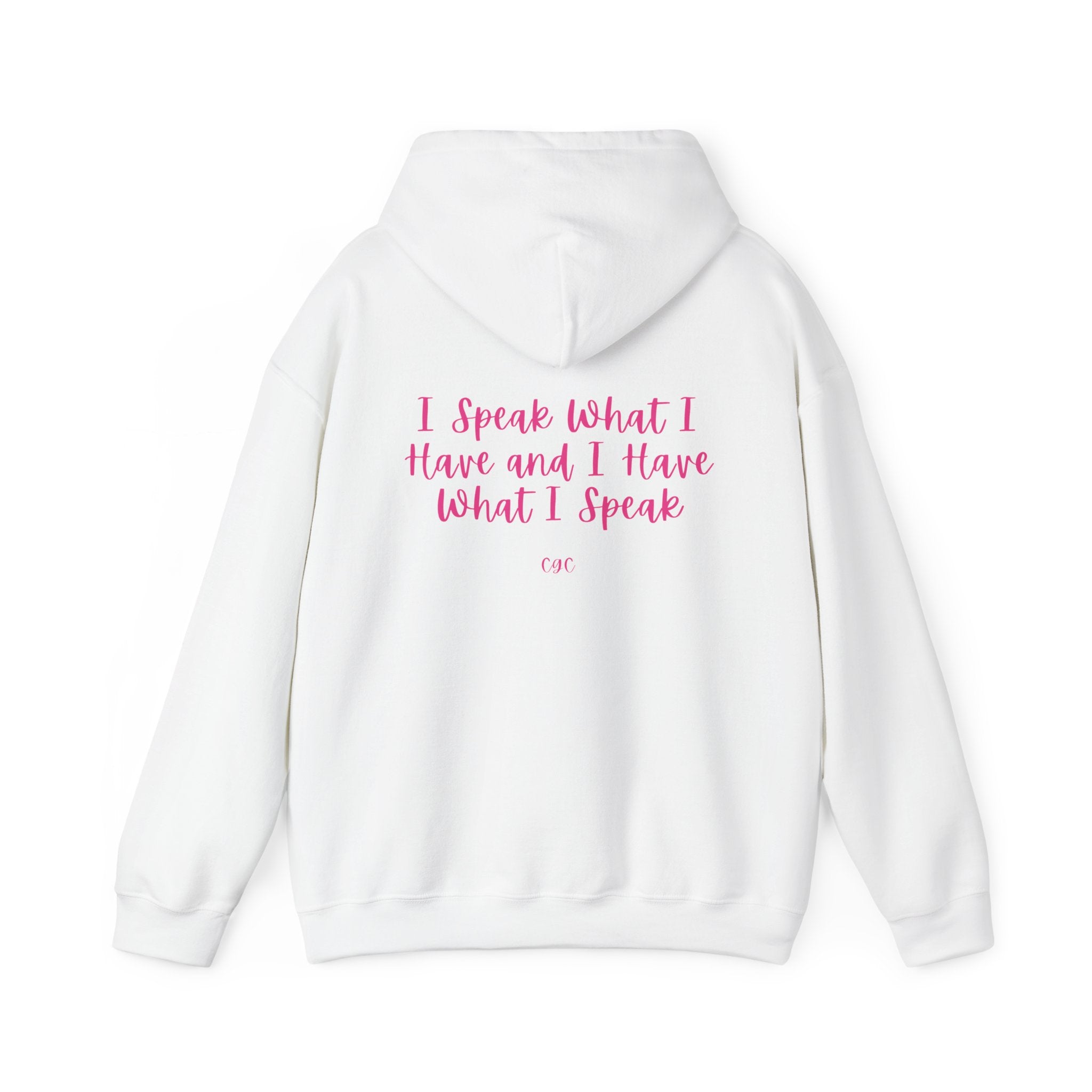 Hoodie — "I Speak What I Have and I Have What I Speak" Inspirational Pullover
