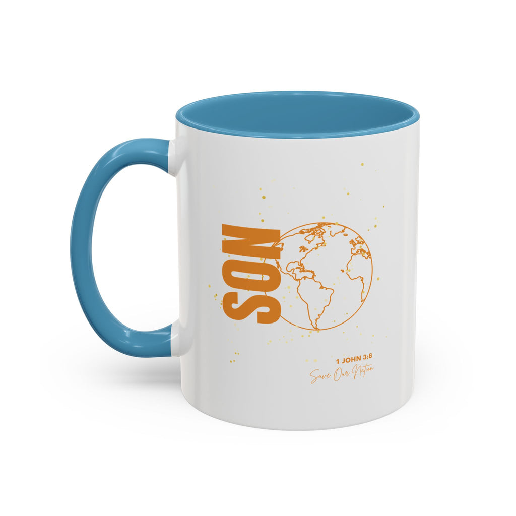 Son Globe Coffee Mug — Inspirational Scripture Travel Mug (11/15oz)