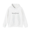 WordView Hoodie — Minimalist Literary Hoodie with 'WordView' Logo & Footprints Back Design