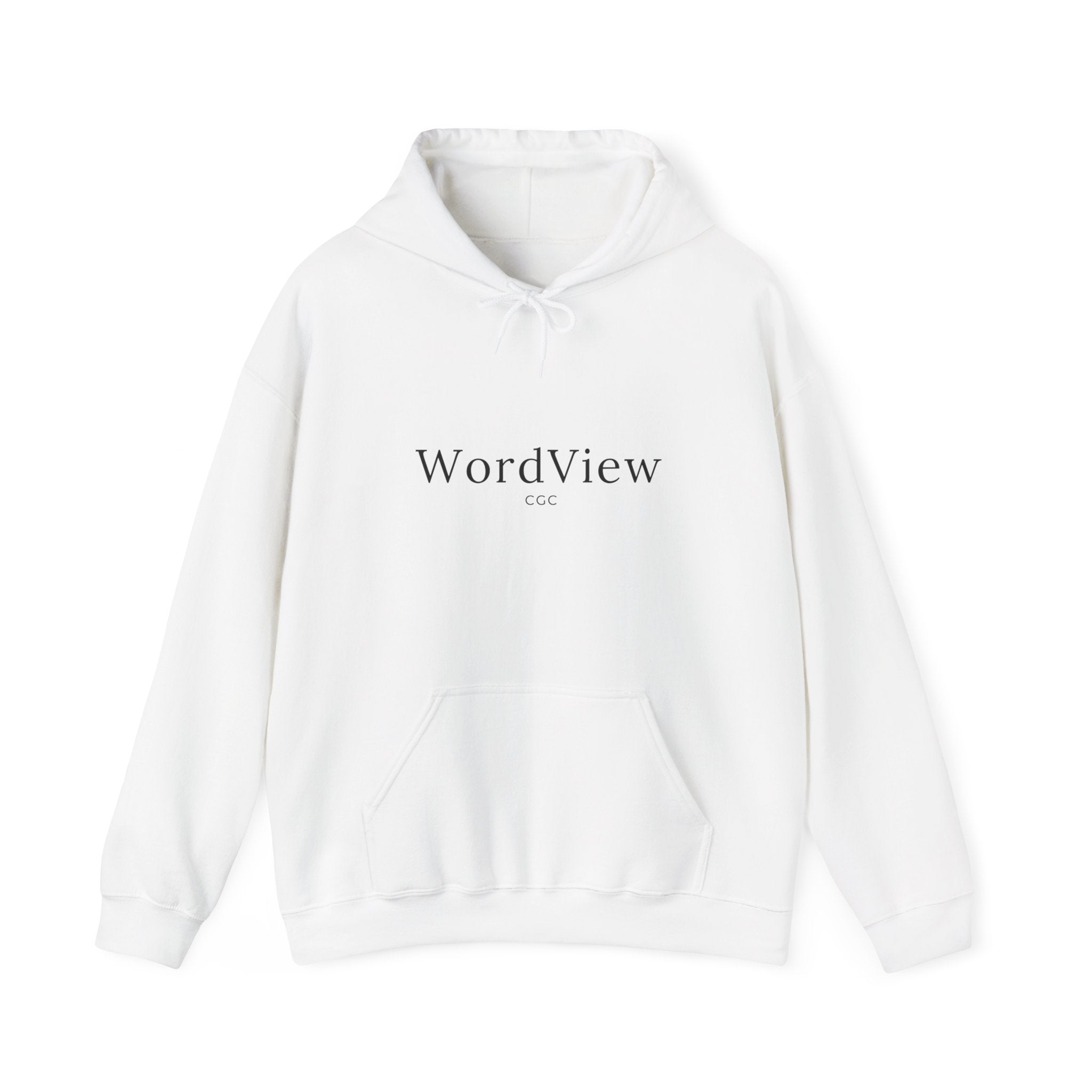 WordView Hoodie — Minimalist Literary Hoodie with 'WordView' Logo & Footprints Back Design
