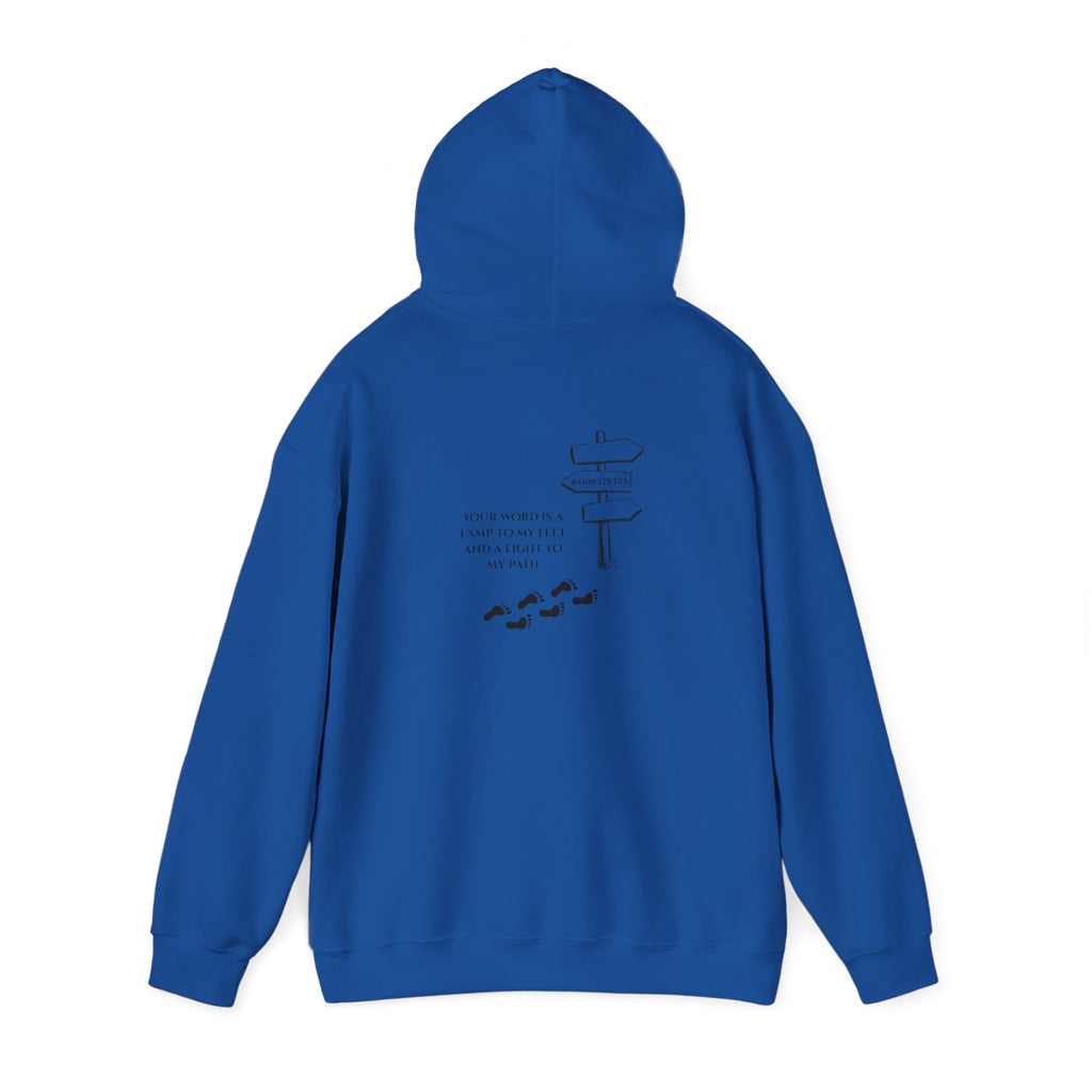 WordView Hoodie — Minimalist Literary Hoodie with 'WordView' Logo & Footprints Back Design
