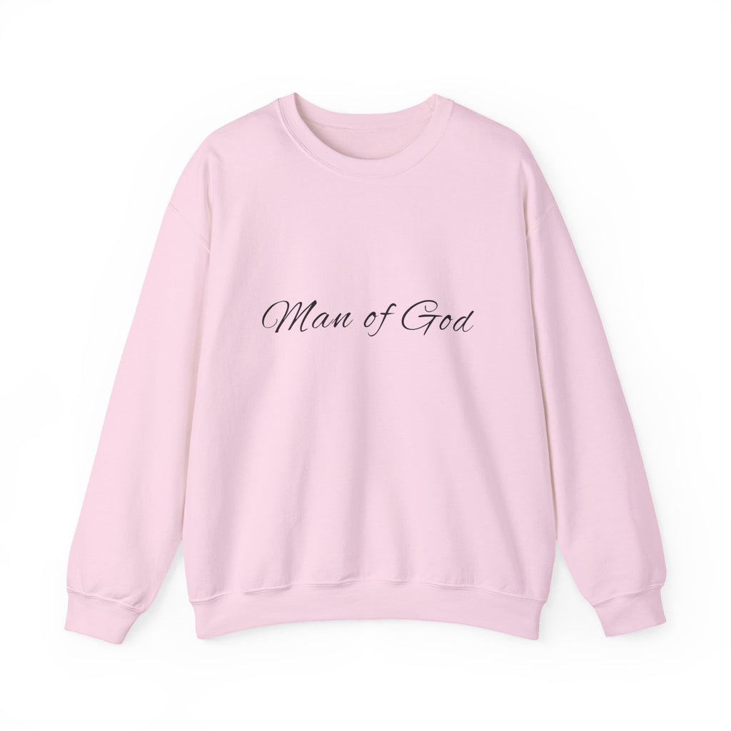 Man of God Crewneck Sweatshirt — "Man" Biblical Facts Christian Pullover