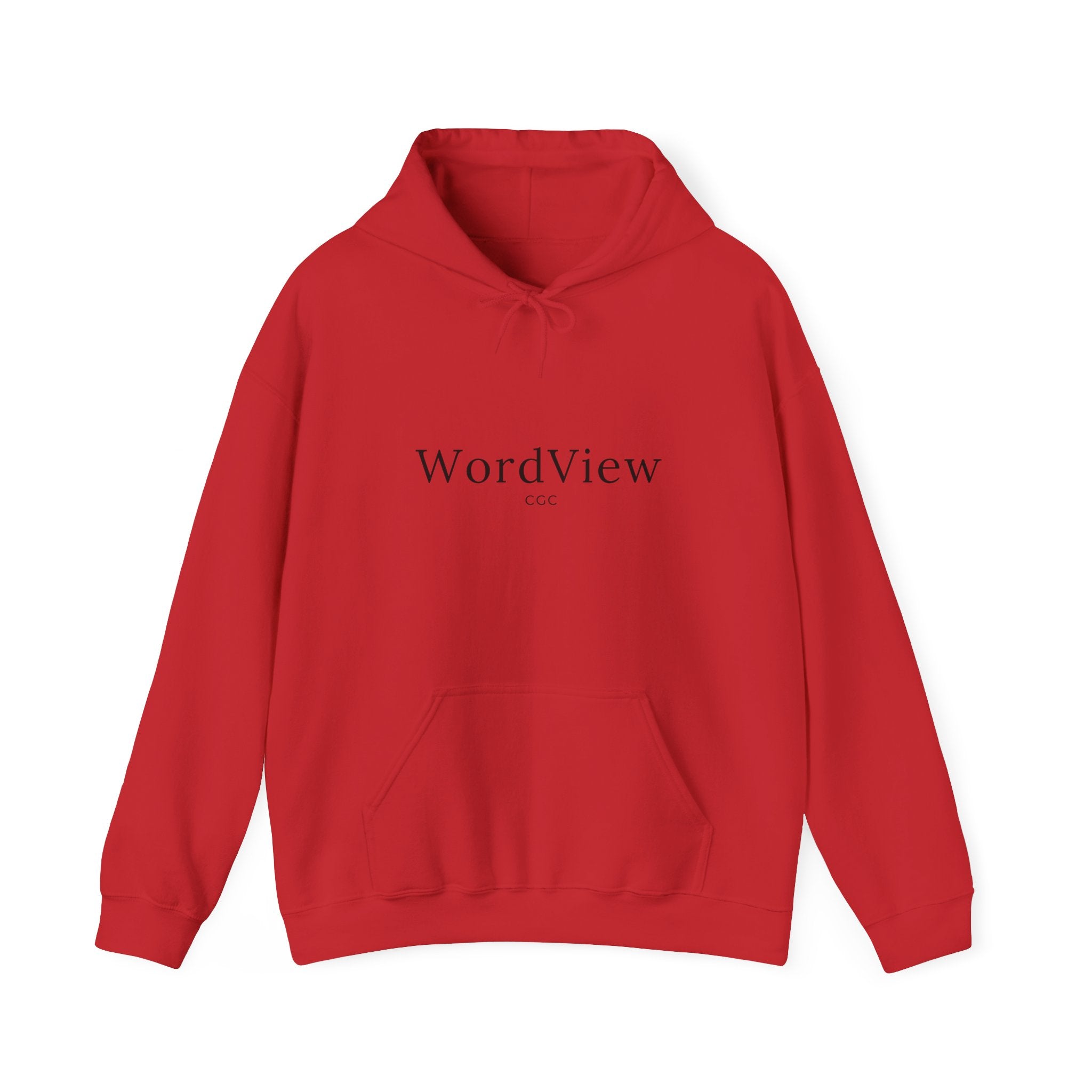 WordView Hoodie — Minimalist Literary Hoodie with 'WordView' Logo & Footprints Back Design