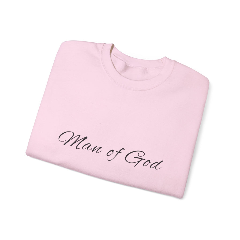 Man of God Crewneck Sweatshirt — "Man" Biblical Facts Christian Pullover