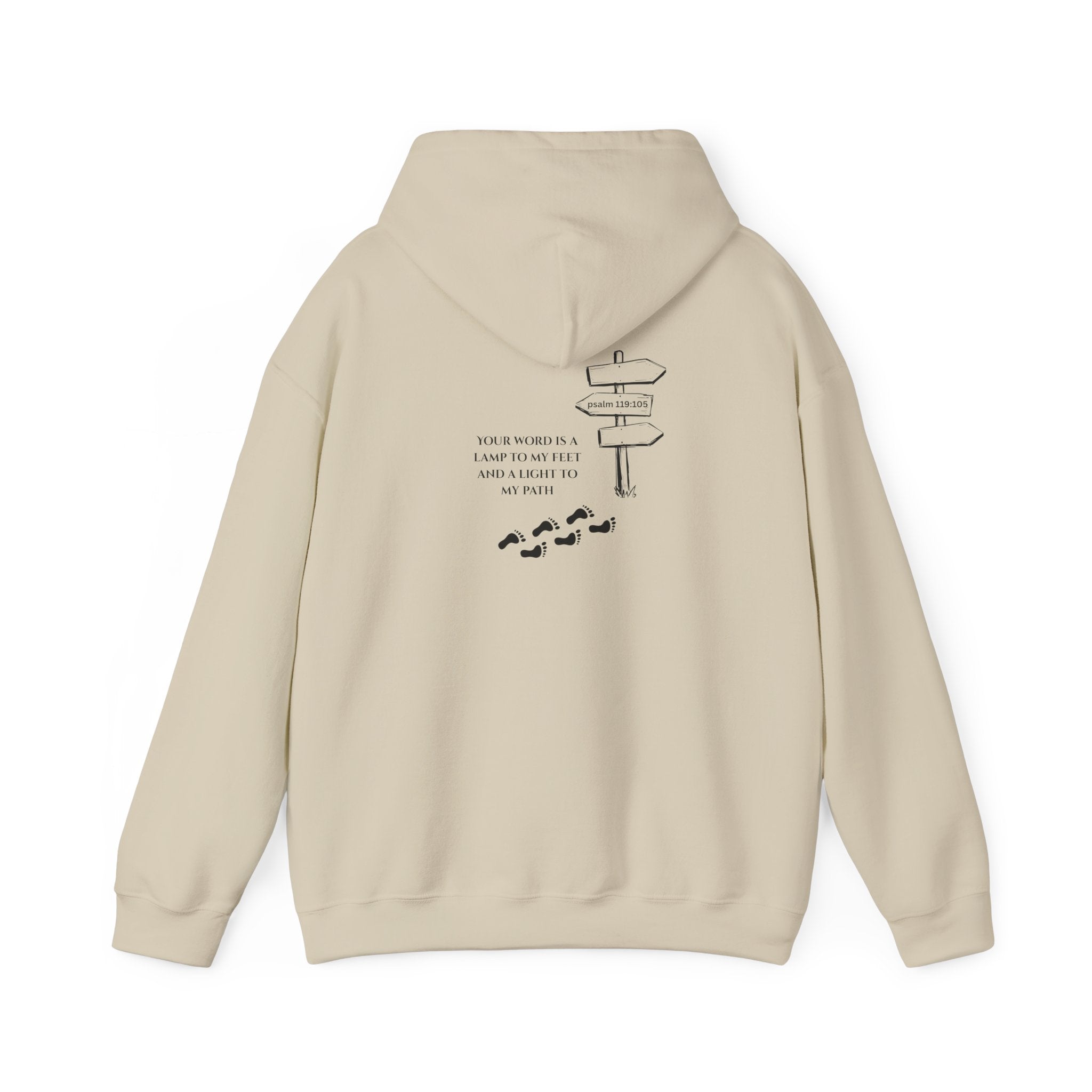 WordView Hoodie — Minimalist Literary Hoodie with 'WordView' Logo & Footprints Back Design