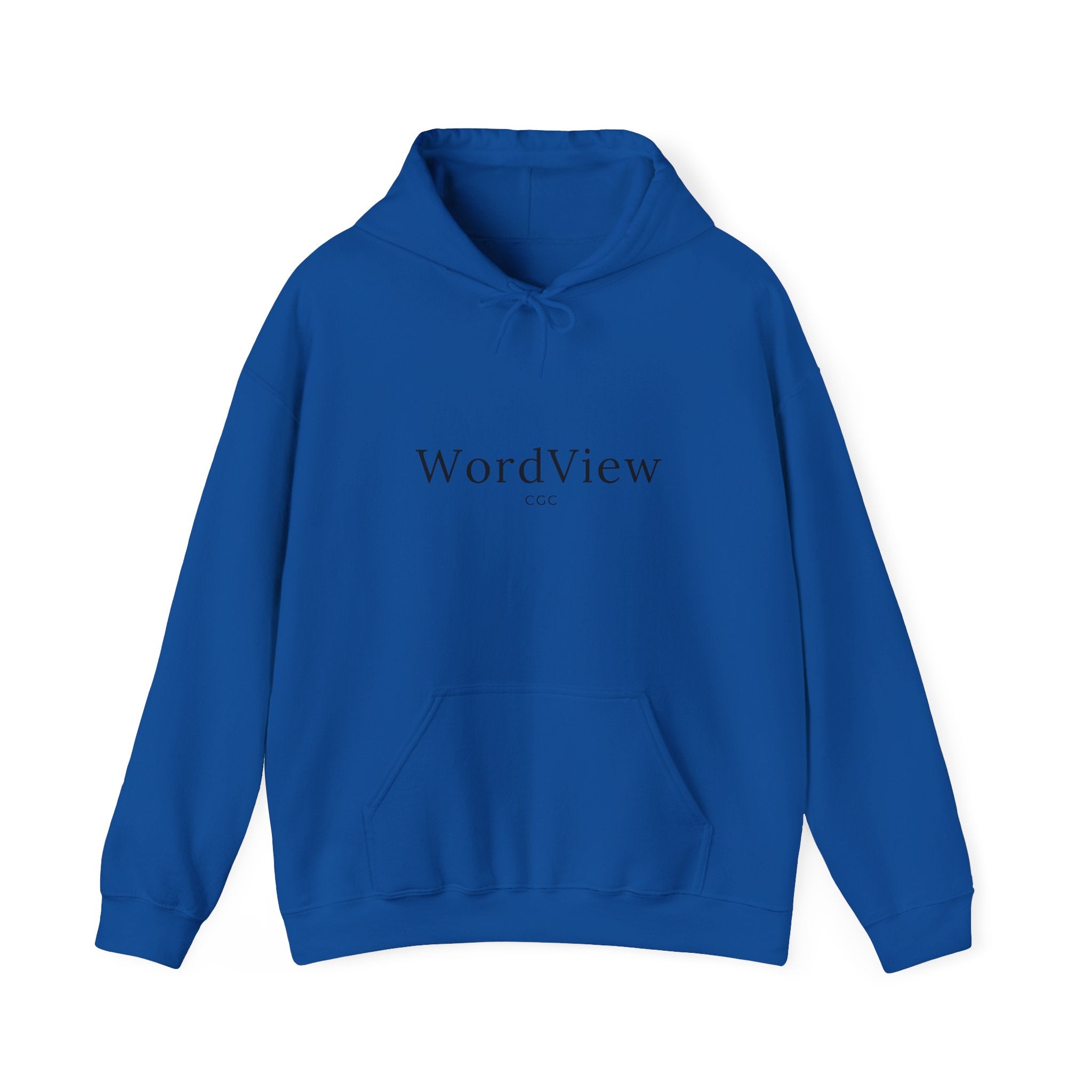 WordView Hoodie — Minimalist Literary Hoodie with 'WordView' Logo & Footprints Back Design