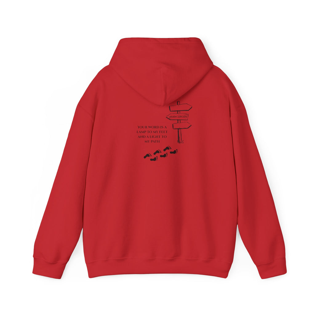 WordView Hoodie — Minimalist Literary Hoodie with 'WordView' Logo & Footprints Back Design