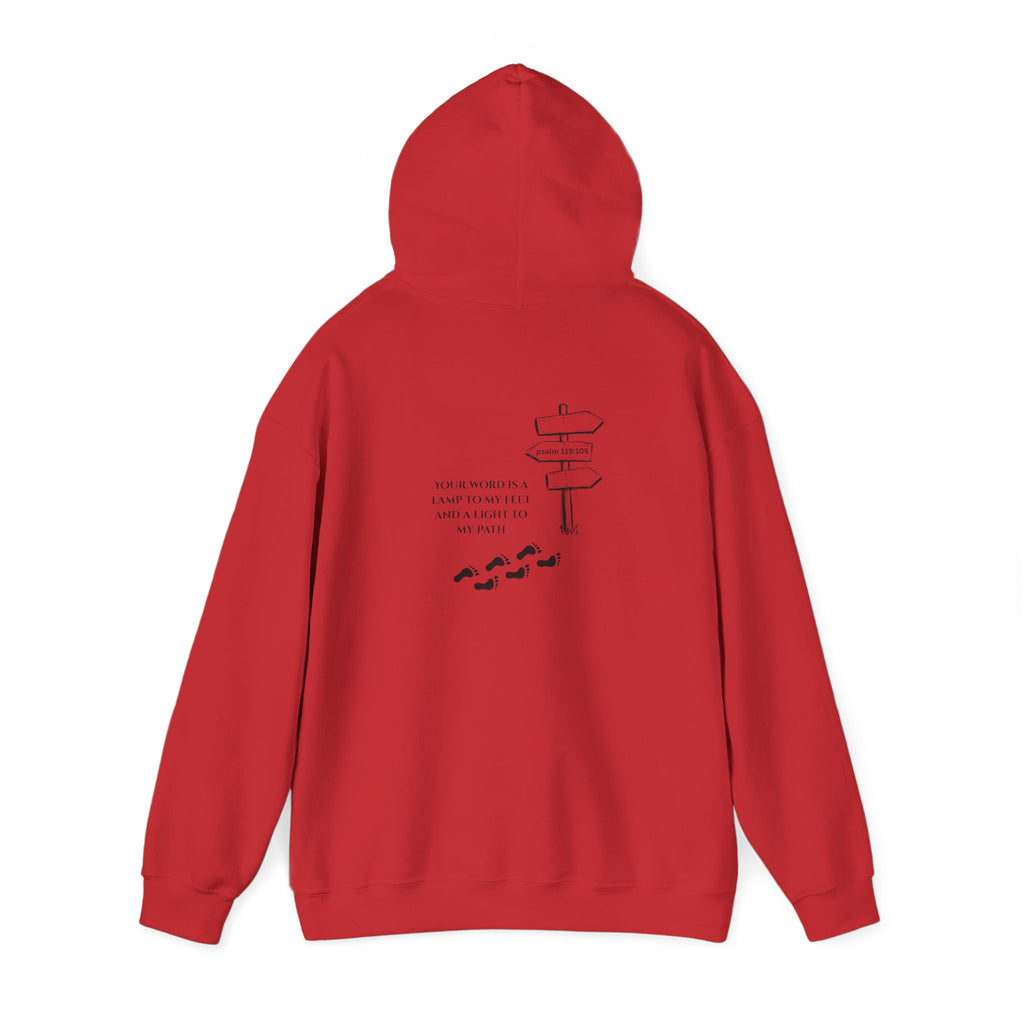WordView Hoodie — Minimalist Literary Hoodie with 'WordView' Logo & Footprints Back Design