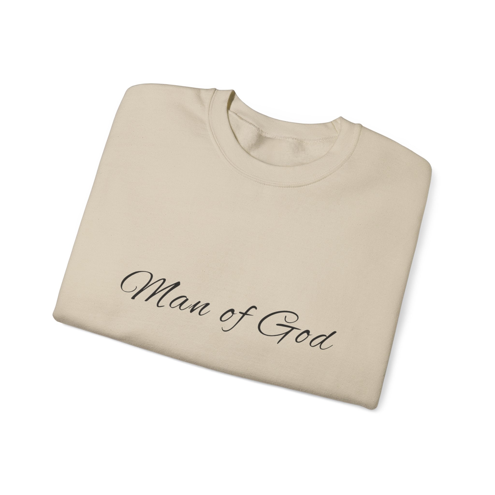 Man of God Crewneck Sweatshirt — "Man" Biblical Facts Christian Pullover