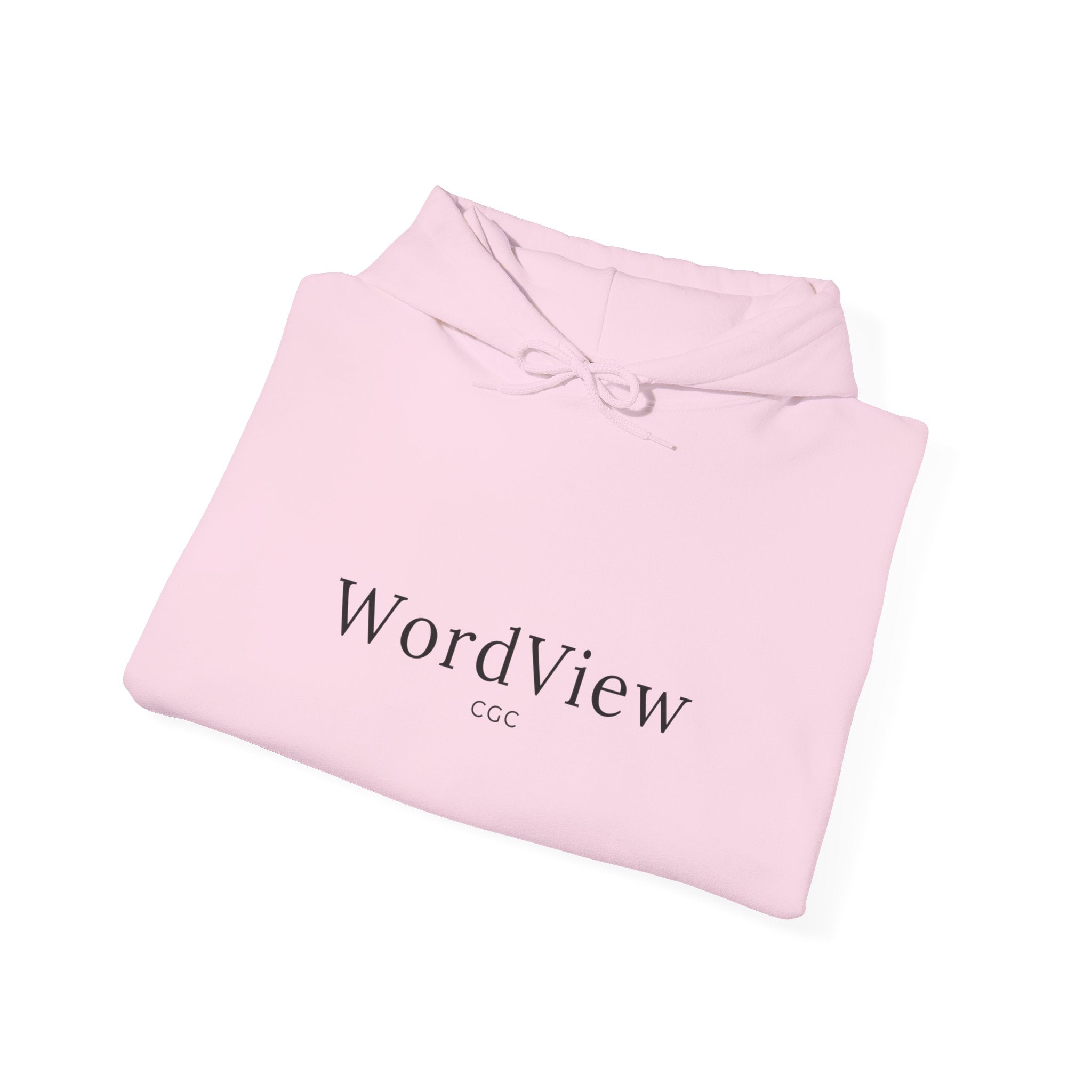 WordView Hoodie — Minimalist Literary Hoodie with 'WordView' Logo & Footprints Back Design
