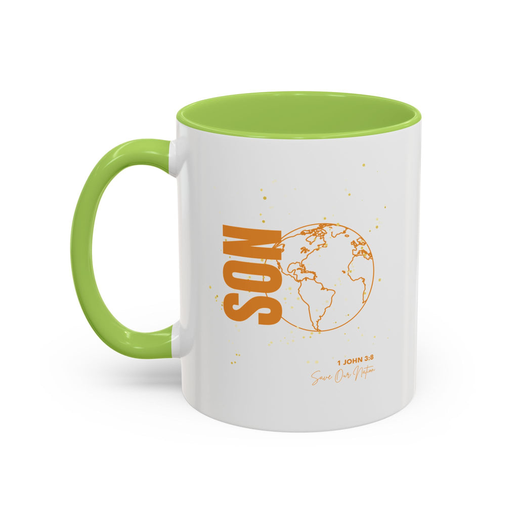 Son Globe Coffee Mug — Inspirational Scripture Travel Mug (11/15oz)