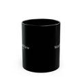WordView Black Ceramic Mug — Minimalist 11oz & 15oz Coffee Cup
