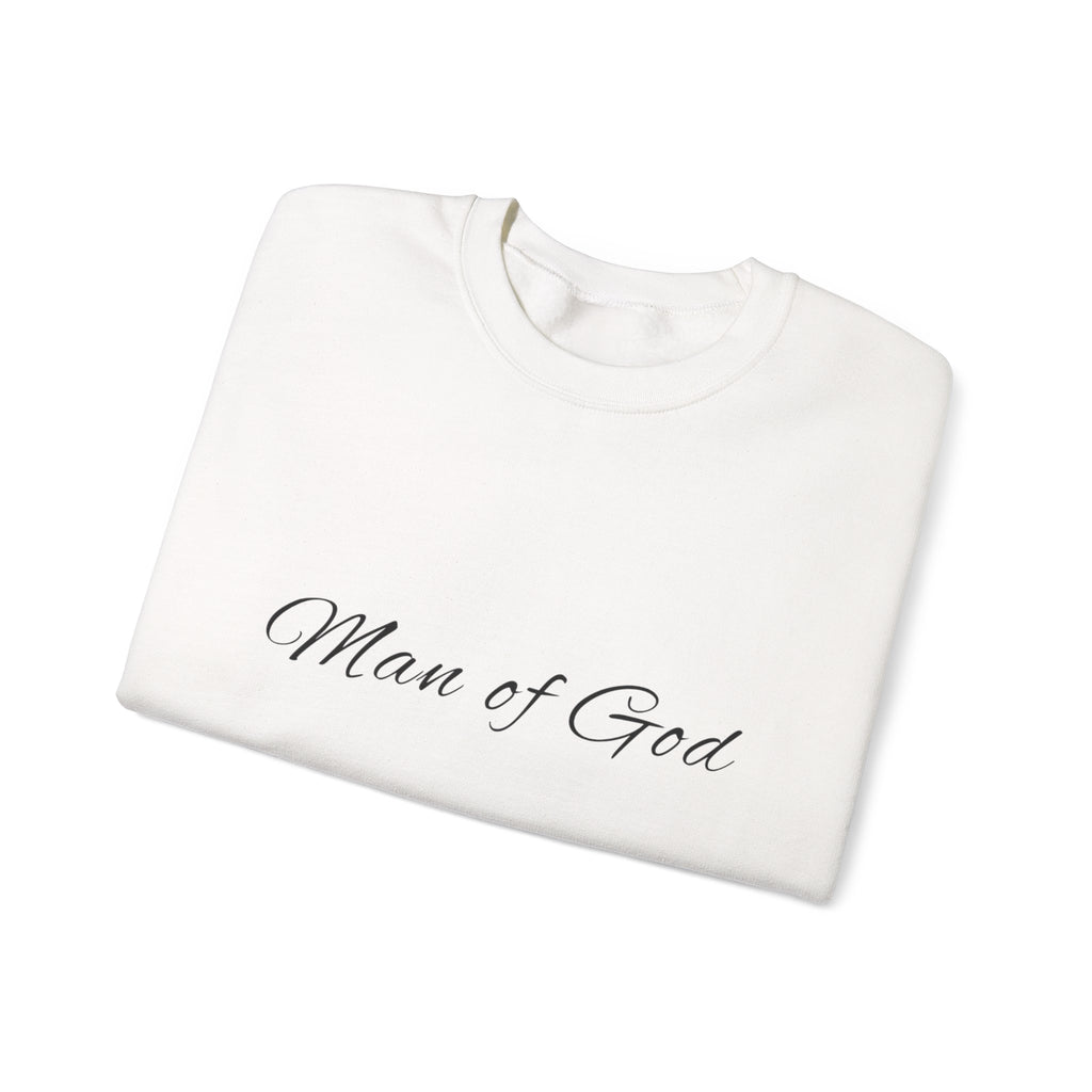 Man of God Crewneck Sweatshirt — "Man" Biblical Facts Christian Pullover