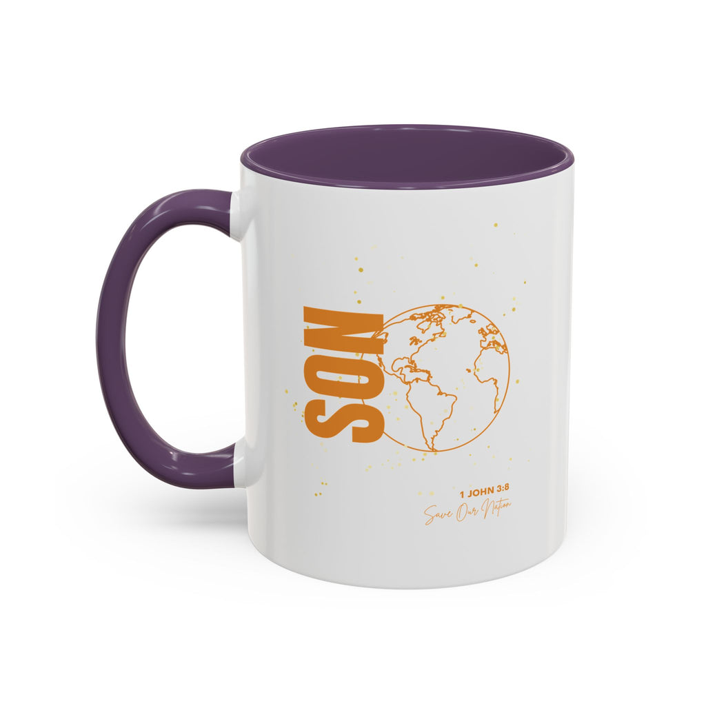 Son Globe Coffee Mug — Inspirational Scripture Travel Mug (11/15oz)